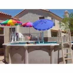 Vinyl Works SLA A Frame Above Ground Pool Ladder Steps With Slide Lock Barrier -Water Sports Equipment GUEST 0371707a e64b 4c1a a28e 30932a48ea1e