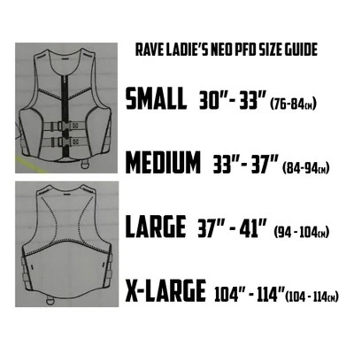 RAVE Sports 02966 Women's Neoprene Dynamic Life Vest, Certified Level 70 And Coast Guard Type III, For Kayaking, Canoeing, And Water Sports, Small 4 RAVE Sports 02966 Women's Neoprene Dynamic Life Vest, Certified Level 70 And Coast Guard Type III, For Kayaking, Canoeing, And Water Sports, Small - Image 4