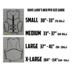 RAVE Sports 02966 Women's Neoprene Dynamic Life Vest, Certified Level 70 And Coast Guard Type III, For Kayaking, Canoeing, & Water Sports, Extra Large -Water Sports Equipment GUEST 04b8ff54 1b45 4e8a adf5 e63dda3159e5 2