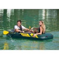 Intex Seahawk Inflatable Floating Boat Raft Set With Oars & Air Pump -Water Sports Equipment GUEST 07107441 b5c2 42f2 b961 c2e8f591ecc5
