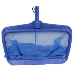 Swimline Hydro Tools 21 Inch Heavy Duty Attachable Large Deep Bag Leaf Rake Swimming Pool Net Mesh Cleaner Skimmer Tool, Blue (2 Pack)