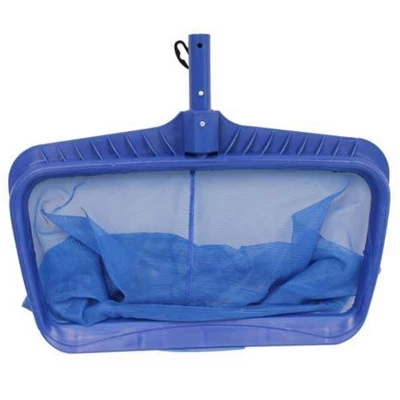 Swimline Hydro Tools 21 Inch Heavy Duty Attachable Large Deep Bag Leaf Rake Swimming Pool Net Mesh Cleaner Skimmer Tool, Blue (2 Pack) 1 Swimline Hydro Tools 21 Inch Heavy Duty Attachable Large Deep Bag Leaf Rake Swimming Pool Net Mesh Cleaner Skimmer Tool, Blue (2 Pack)