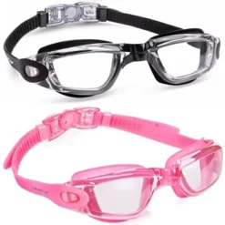 Link Active Kids Swim Goggle With Fast Clasp Technology UV Protection Leak & Fog Proof Wide View Boys & Girls Ages 3-9 2 Pack -Water Sports Equipment GUEST 181f34e2 e1c2 41b0 a8dd c806c6ee897b