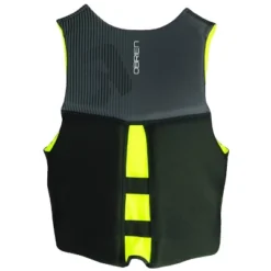 O'Brien Watersports Men's Comfortable Breathable Flex V-Back Lightweight Safety Life Jacket, Yellow And Black, Size Large