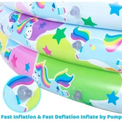 SLOOSH - 58'' Unicorn W/ Cloud Inflatable Kiddie Pool -Water Sports Equipment GUEST 242804bc 0733 4b48 ba4c 41970e20c4ed