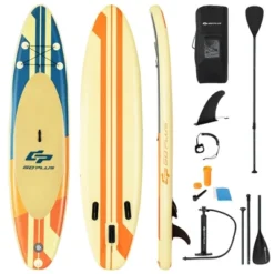 Costway 10.5ft Or 11ft Inflatable Stand Up Paddle Board Surfboard With Bag Aluminum Paddle Pump -Water Sports Equipment GUEST 248837ea 7bb8 48d0 87ba cff6ca059e39