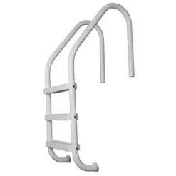 Saftron Step Polymer Finish Inground Pool Ladder, White & Saftron ASC-W Pool Ladder And Railing Anchor Socket Winter Cover, White (2 Pack) -Water Sports Equipment GUEST 2af121fd 9557 47e6 9fe5 2c959baec62a