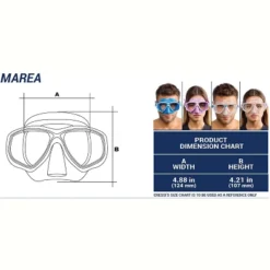 Cressi Marea Adult Small Inner Volume Mask For Scuba, Snorkeling -Water Sports Equipment GUEST 2ed587b2 814d 4bbf a830 074aa9d23afd