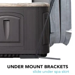 Puri Tech Rock Undermount Spa Cover Lift Removal System Bracket - Black