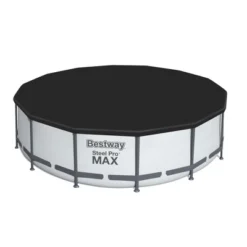 Bestway Steel Pro MAX 14'x48" Round Above Ground Swimming Pool Set With Metal Frame 1,000 Filter Pump, Ladder, And Cover -Water Sports Equipment GUEST 35d166cc 18ec 495f a6fe ef0468fd06cc