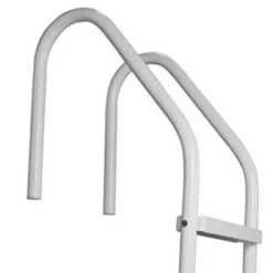 Saftron Step Polymer Finish Inground Pool Ladder, White & Saftron ASC-W Pool Ladder And Railing Anchor Socket Winter Cover, White (2 Pack) -Water Sports Equipment GUEST 366c22ab 50de 4fee bc31 8cde0ec99e37