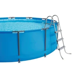 Bestway Steel Pro Max 15' X 42" Outdoor Round Frame Above Ground Swimming Pool With 1000 GPH Filter Pump, Ladder, And Cleaning Kit - Blue (56687E) -Water Sports Equipment GUEST 3773cbfd 5f78 46d9 8651 f2f0f84d528b