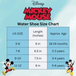 Disney Mickey Mouse Boys Water Shoes - Pool Aqua Socks For Kids- Sandals Bungee Slip On Waterproof Beach Slides Quick Dry (Toddler/Little Kid) -Water Sports Equipment GUEST 397a4c96 0764 4521 bf8d 38a12f921153