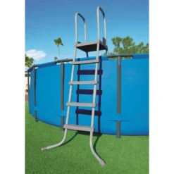 Bestway 52 Inch SteelPool Safety Ladder W/ No Slip No Scratch 9x36-Inch Protective Vinyl Pool Ladder Mat -Water Sports Equipment GUEST 407e3c92 5cfd 4216 8ca1 a1ff8ddcf620