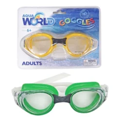 Link Aqua World Swimming Goggles For Adults UV Resistant Anti Fog Adjustable Strap - 2 Pack -Water Sports Equipment GUEST 44961d80 19c7 42d5 bddf db9eafa3b327