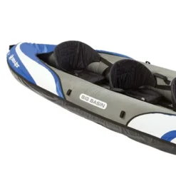 Sevylor Big Basin 3 Person Kayak With Adjustable Seats & Carry Handles For Lakes, Oceans, & White Water Rapids, Capacity 490 Pounds, Blue (2 Pack) -Water Sports Equipment GUEST 487cedcc 49ae 4167 a8ff d4ff75d85ca2