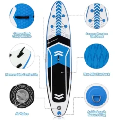 Costway 10'5'' Inflatable Stand Up Paddle Board SUP With Carrying Bag Aluminum Paddle 11 Costway 10'5'' Inflatable Stand Up Paddle Board SUP With Carrying Bag Aluminum Paddle -Water Sports Equipment GUEST 4cb37d6a 0bc0 4b85 b678 40eed5ef9742