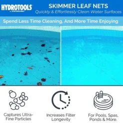 HYDROTOOLS By Swimline 8040 Extra Large Ultra Fine Mesh Skimmer, Leaf Debris Bugs Pickup Net Cleaning Tool For Swimming Pool Or Pond -Water Sports Equipment GUEST 5063a560 b992 4a16 b912 764f41c5d71f