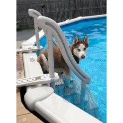 Confer CCXAG Gray 4-Step Above Ground Swimming Pool Grand Entry Steps Staircase -Water Sports Equipment GUEST 50d237e9 4294 426b 9513 339c7484e6fa