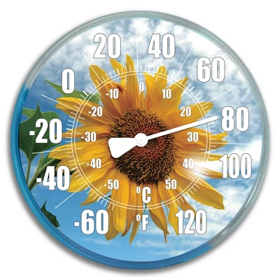 Swimline HydroTools Swimming Pool Thermometer With Wall Clock Combination 2pc 12" - Blue/Yellow 2 Swimline HydroTools Swimming Pool Thermometer With Wall Clock Combination 2pc 12" - Blue/Yellow - Image 2