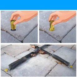 Wood Grip Brass Pool Cover Anchors For Concrete & Pavers - 10 Pieces