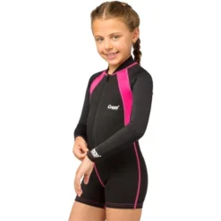 Water Sports Equipment 30 Cressi 1.5mm Neoprene One-piece Long Sleeves Kids Swimsuit Shorty