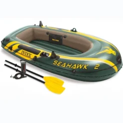 Intex Seahawk Inflatable Floating Boat Raft Set With Oars & Air Pump -Water Sports Equipment GUEST 5bf033f8 76d4 4db8 93a4 80bfec70fa77