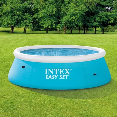 Intex 28101EH Easy Set 6 Foot X 20 Inch Round Above Ground Outdoor Backyard Kids Swimming Pool, 234 Gallons Of Water Capacity, Blue 2 Intex 28101EH Easy Set 6 Foot X 20 Inch Round Above Ground Outdoor Backyard Kids Swimming Pool, 234 Gallons Of Water Capacity, Blue - Image 2