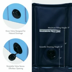 Costway 63'' Foldable Dog Pet Pool Kiddie Bathing Tub Indoor Outdoor Portable Leakproof -Water Sports Equipment GUEST 65bcb555 ea6d 443c a05e dc0bf6a7a1e5