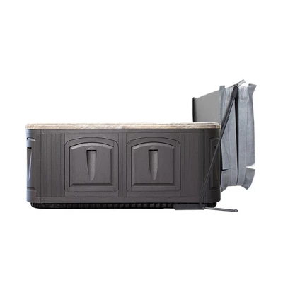 Puri Tech Rock Undermount Spa Cover Lift Removal System Bracket - Black 3 Puri Tech Rock Undermount Spa Cover Lift Removal System Bracket - Black - Image 3