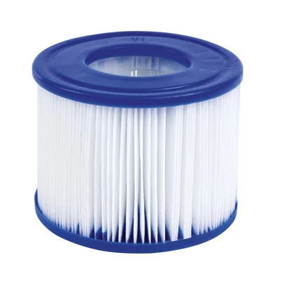 Bestway Hawaii SaluSpa 6 Person Inflatable Square Outdoor Hot Tub With 114 Soothing AirJets, Filter Cartridges, Pump, And Insulated Cover, Blue 5 Bestway Hawaii SaluSpa 6 Person Inflatable Square Outdoor Hot Tub With 114 Soothing AirJets, Filter Cartridges, Pump, And Insulated Cover, Blue - Image 5