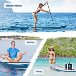 Costway Inflatable Stand Up Paddle Board Surfboard W/Aluminum Paddle Pump -Water Sports Equipment GUEST 775844a0 0541 428f 890d e8326a140944