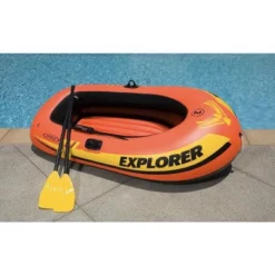 Intex Explorer 200 Inflatable Two Person Raft Boat Set -Water Sports Equipment GUEST 77872709 6f95 448f 9231 9103cb0386bc