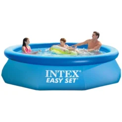 Intex 10ft Round Swimming Pool Cover & Easy Set 10ft X 30in Inflatable Pool -Water Sports Equipment GUEST 7af00f64 49df 45a8 a3c8 cfd2f96d760d