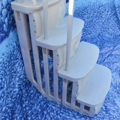 Main Access 200600T 24" Wide Heavy-Duty Resin Adjustable Above Ground Swimming Pool Smart Step Entry System With Handrail (No Ladder), Taupe -Water Sports Equipment GUEST 7cffe363 3aa0 450d ad5d c5402f6c03d2