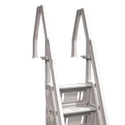 Vinyl Works Deluxe Adjustable 24-Inch Wide In-Pool Step Ladder Entry System For 46 To 60 Inch High Above Ground Swimming Pools With Non-Slip Steps -Water Sports Equipment GUEST 7d9bc155 eb5b 42f4 9d02 060b5447fa7d