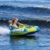 O'Brien Watersports 2181523 Challenger 2 Cockpit Series 2 Person InflatableTowable Rider Tube, Green And Blue