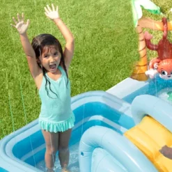 Intex 96" X 78" X 28" Inflatable Jungle Adventure Play Center Spray Kiddie Pool -Water Sports Equipment GUEST 7fece532 610a 4b40 a06e 6247b1c68847