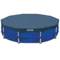 Intex 15' Round Frame Above Ground Pool Debris Cover (Pool Sold Separately) -Water Sports Equipment GUEST 86158185 4b6b 49c3 8261 a35982821ac5
