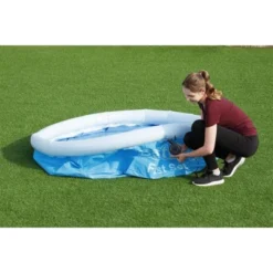 Bestway Fast Set 6 Foot X 20 Inch Round Inflatable Above Ground Outdoor Swimming Pool With 248 Water Capacity And Repair Patch, Blue (Pool Only) -Water Sports Equipment GUEST 8c54584f d301 4251 9d35 0a0c08c98ca3