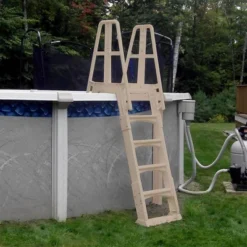 Vinyl Works SLA A Frame Above Ground Pool Ladder Steps With Slide Lock Barrier -Water Sports Equipment GUEST 8ceb6cbe fd8f 44a8 9746 5abd3e0f9003