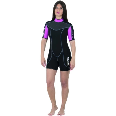 SEAC Sense Shorty 3mm High Stretch Neoprene Short Wetsuit Women 2 SEAC Sense Shorty 3mm High Stretch Neoprene Short Wetsuit Women - Image 2