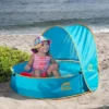 HearthSong SunShade 36" Diam. Pop-Up Portable Baby Pool With UV-Protected (UPF 50+) Canopy