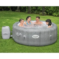 Bestway SaluSpa AirJet Honolulu 6 Person Inflatable Portable Hot Tub Spa And 2 Intex PureSpa Attachable Cup Holder Refreshment Trays -Water Sports Equipment GUEST 926c9941 2303 4c64 a79d e2c261165f66 1