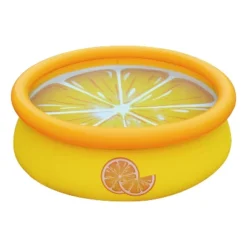 JLeisure Sun Club 12010 5 Foot X 16.5 Inch 1 To 2 Person Capacity 3D Kids Outdoor Above Ground Inflatable Kiddie Swimming Pool, Blue -Water Sports Equipment GUEST 94cb32db c4f0 43e2 b0f1 e46443fff187