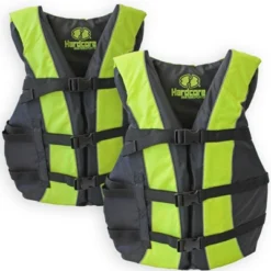Hardcore Water Sports Hardcore Life Jacket 2 Pack Paddle Vest For Adults; Coast Guard Approved Type III PFD Life Vest Flotation Device; Jet Ski, Wakeb -Water Sports Equipment GUEST 96193836 89ab 4975 8999 7d7d802575cd