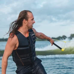 O'Brien Watersports Men's Comfortable Breathable Flex V-Back Lightweight Safety Life Jacket, Orange, Size Medium