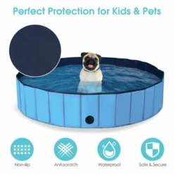 Costway 55'' Foldable Dog Pet Pool Kiddie Bathing Tub Indoor Outdoor Portable Leakproof -Water Sports Equipment GUEST a35fb5fb 73e1 41e1 8c76 32ccfc6cf7f4
