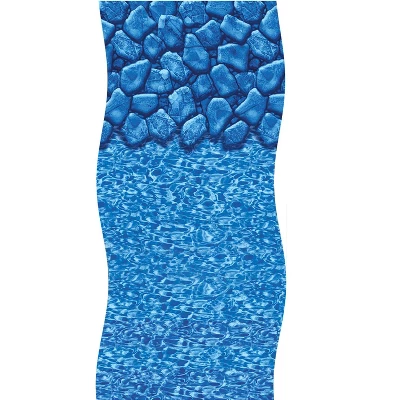 Swimline Boulder Swirl Oval Overlap Liner For Above Ground Swimming Pools 18'x 33' - Blue 1 Swimline Boulder Swirl Oval Overlap Liner For Above Ground Swimming Pools 18'x 33' - Blue