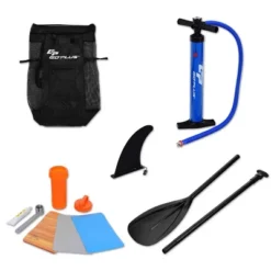 Costway 10' Inflatable Stand Up Paddle Board Surfboard SUP W/ Bag Adjustable Paddle Fin -Water Sports Equipment GUEST aaa16253 3262 4e7e b187 9b7613eb8044